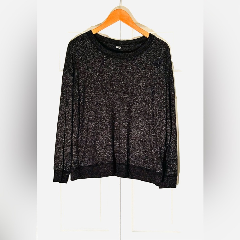 Old Navy Charcoal Knit Long Sleeve Lounge Top